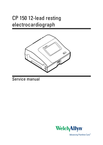 Welch Allyn CP-150 ECG - Service manual
