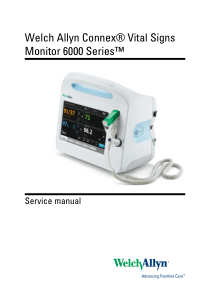 Welch Allyn Vital Signs 6000 - Service manual