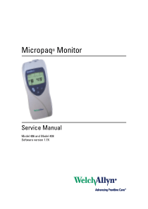 Welch Allyn Micropaq 406, 408 Monitor - Service manual