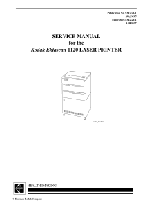 Kodak Ektascan 1220 Laserprinter - Service manual