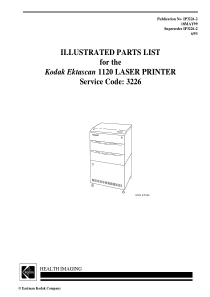 Kodak Ektascan 1120 Laserprinter - Part list