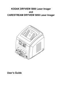 Kodak Dryview 5800 Imager - User manual