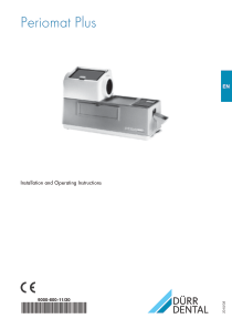 Dürr_Periomat_Plus_-_Installation_manual