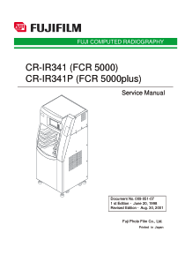 Fujifilm CR-IR341, FCR 5000 Film Processor - Service manual