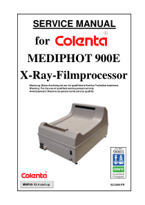 Colenta Mediphot 900E Filmprocessor - Service manual