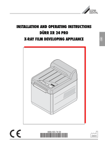 Dürr Film Processor XR24 - User manual