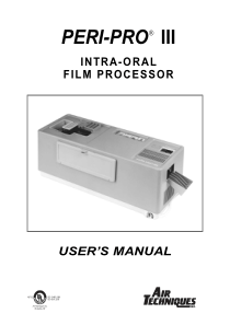 Air Techniques Peri-Pro 3 Dental Film Processor - User manual