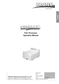 Protec_Optimax_Film_Processor_-_User_Manual