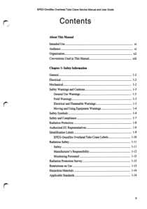 Epex Omniflex Overhead Tube Crane - Service and user manual