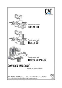 CAT Delta 30, 90 X-Ray - Service manual