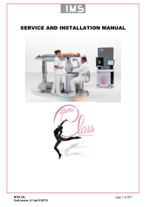 IMS M189 X-Ray - Service manual
