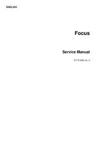 Instrumentarium Dental Focus Intraoral X-Ray - Service manual