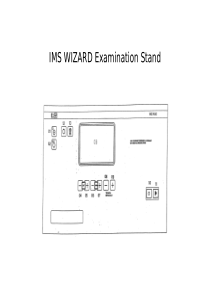 IMS Wizard - Examination Stand
