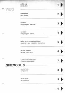 Siemens Siremobil 3 - Service manual