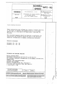 Siemens Siremobil 3-4 - Trouble shooting