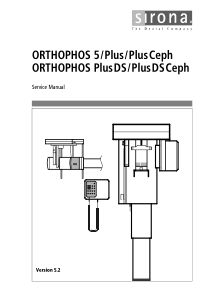 Sirona Orthophos Plus Dental X-Ray - Service manual