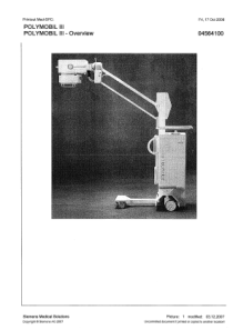 Siemens Polymobil 3 - Spare part list