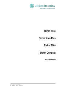 Ziehm 8000,Vista,Compact - Service manual