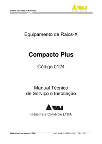 VMI Compacto Plus X-Ray - Service manual (por)