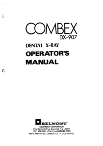 Combex DX-907 Dental X-Ray - User manual