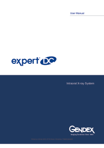 Gendex Expert DC Dental X-Ray - User manual