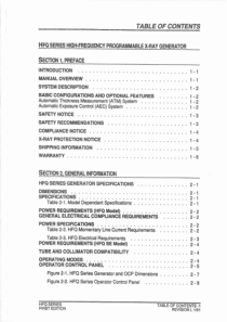 Bennett HFQ 300, 450, 600 X-Ray - User manual