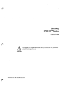 Hologic Epex ER X-Ray - User manual