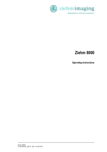 Ziehm 8000 C-Arm - User manual