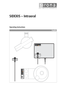 Sirona Sidexis Dental X-Ray - User manual