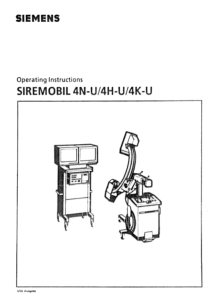Siemens Siremobil 4 C-Arm - User manual