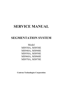 Centron_MS-930-970_Segmentation_System_-_Service_manual