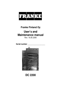 Franke_Drying_Cabinet_DC_2200_-_Service_manual