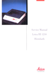 Leica_Histobath_HI1210_-_Service_manual