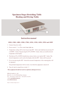 Medax_Heating_Table_-_Instruction_manual