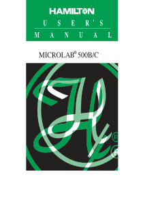 Hamilton Microlab 500 - User manual