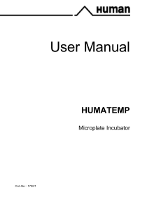 Human Humatemp - User manual