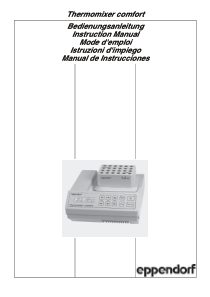 Eppendorf Thermomixer - User manual