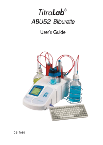 Radiometer TitraLab ABU 52 - User guide
