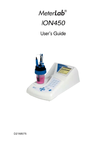 Radiometer MeterLab ION 450 - User guide