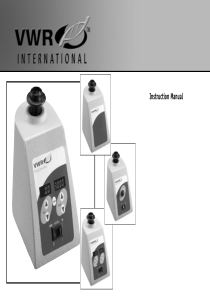 VWR Vortex Mixer - User manual