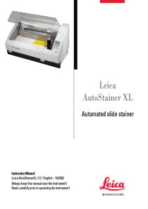 Leica AutoStainer XL - Instruction manual