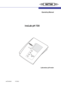 WTW inoLab pH 720 PH-Meter - User manual