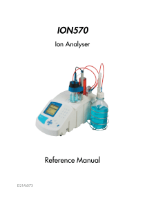 Radiometer MeterLab ION 570 - Reference manual