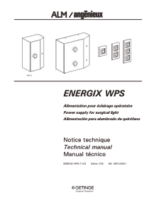 Getinge_ALM_Energy_WPS_-_Service_manual