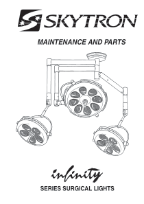 Skytron Infinity Surgical Light - Service manual