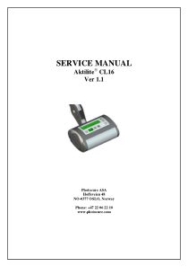 Photocure_Aktilite_CL16_-_Service_manual
