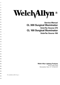 WelchAllyn_CL-300_Surgical_Illuminator_-_Service_manual