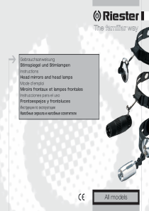 Riester Head Lamp - User manual (en,de,fr,es,rus)