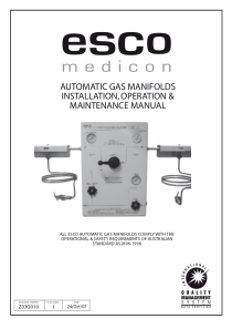 Esco_Medicon_Gas_Manifold_-__Maintenance_manual
