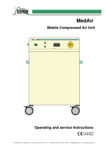 Stephan MedAir Mobile Compressor - User manual